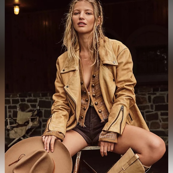 Leather Y2K vintage fringe coat - Picture 9 of 11